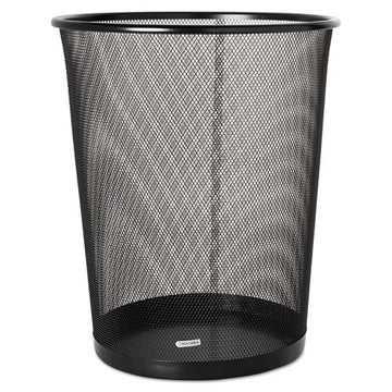 Rolodex™ Steel Round Mesh Trash Can, 4.5 Gal, Black freeshipping - TVN Wholesale